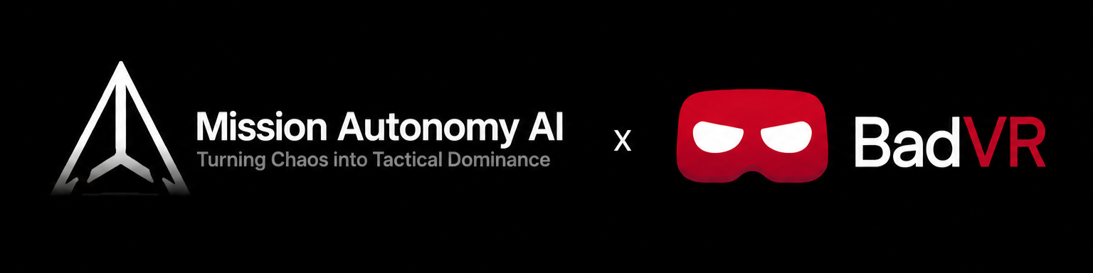 Mission Autonomy AI and BadVR logos